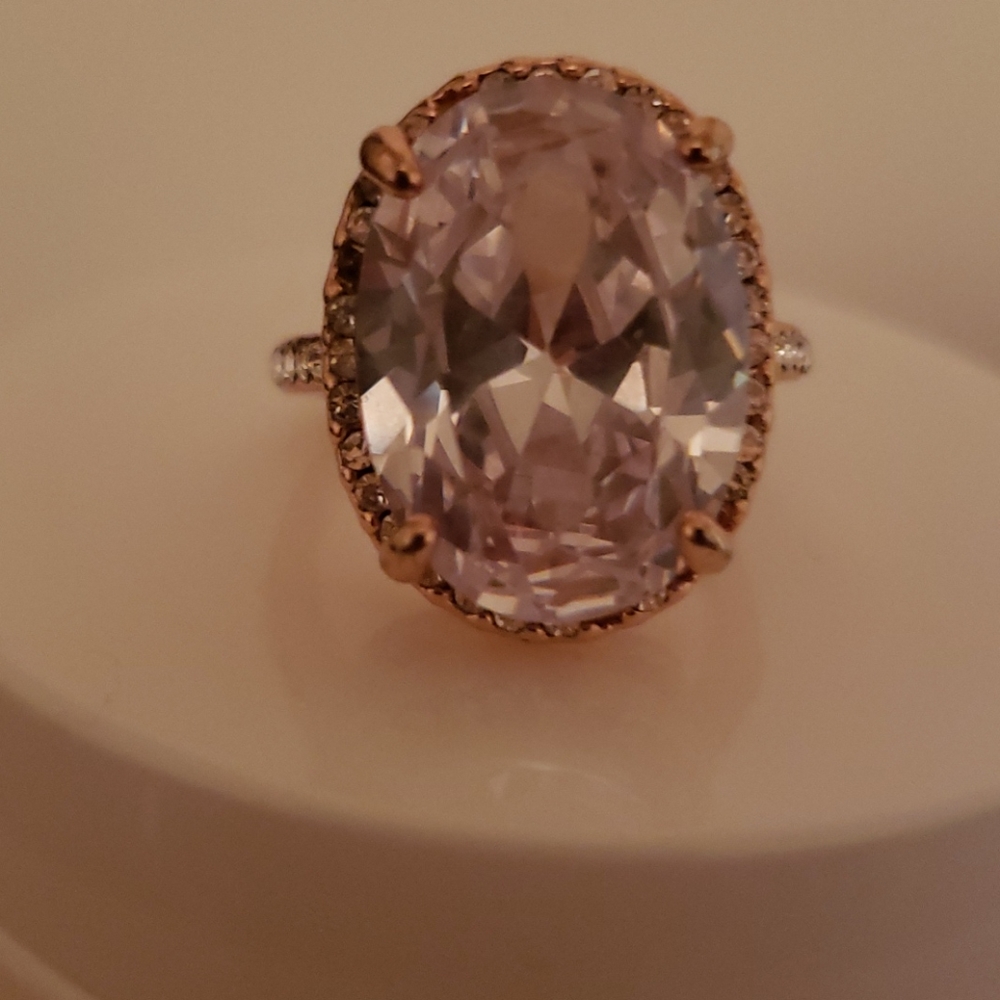 Sparking rhinestone costume ring 9